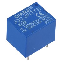 10PCS JQC-3F(T73) DC 6V 6 V 5PIN 250VAC 28VDC Power Relay SPDT