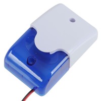 Mini Strobe Siren 12VDC with Strobe Light for Security System -Blue