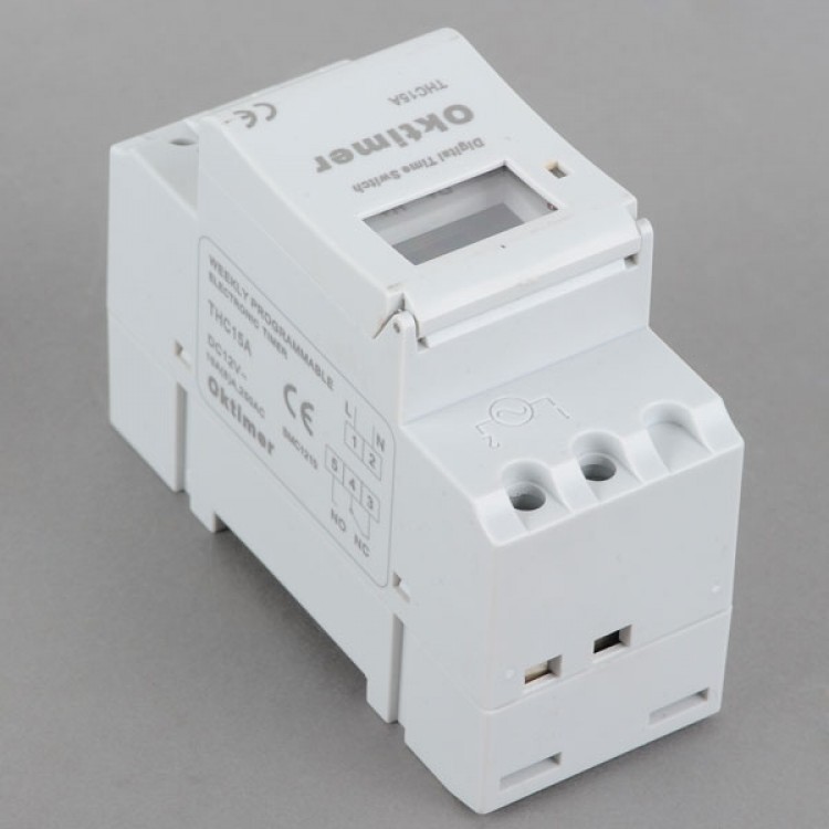 THC15A Digital LCD Weekly Programmable Timer DC 12V 16A Time Relay ...