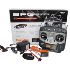 Futaba 8FG T8FG Super FASST 14-Channel 2.4GHz Transmitter + R6208SB Receiver TX/RX Mode 1