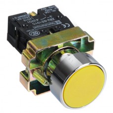 1 NO Momentary Flush Pushbutton Switch N/O XB2-BA51 400V with Mounting Hole 22mm