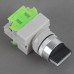 660V 10A 3 Positions Rotary Selector Push Button Switch