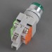 24V Signal Light 1NO 1NC Green Push Press Button Switch