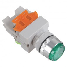 24V Signal Light 1NO 1NC Green Push Press Button Switch Locking Type