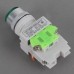 24V Signal Light 1NO 1NC Green Push Press Button Switch Locking Type