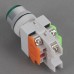 24V Signal Light 1NO 1NC Green Push Press Button Switch Locking Type