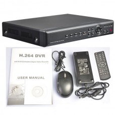 4CH Stand Alone H.264 Network DVR System FREE 500G HDD IN Support 3G Mobile View