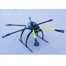 ATG 700-AL CRP Carbon Fiber Folding Frame Hex Rotor Hexa Multi-copter with Tall Landing Gear