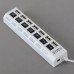 7-Port USB 2.0 Hub High Speed ON/OFF Sharing Switch For PC Laptop-White