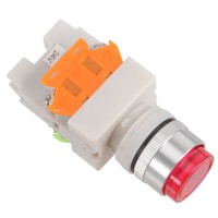 LAY7 (PBCY090)LAY37 Red Pushbutton Switch 24V Push Button with LED