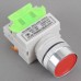 LAY7 (PBCY090)LAY37 Red Pushbutton Switch Flat Push Button