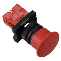 XB2-EC42 Normally Open Pushbutton Plastic Bezel - Red