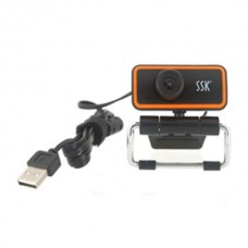 SSK SPC031 USB Webcam PC Camera with MI Black&Orange