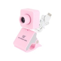 SSK SPC024 HD USB Webcam PC Camera USB2.0 Plug and Play-Pink