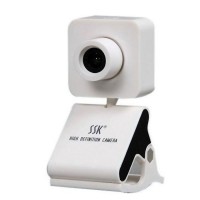 SSK SPC024 HD USB Webcam PC Camera USB2.0 Plug and Play-White