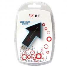 SSK SHU013 High Speed USB HUB 3-Port USB Hub-Blue