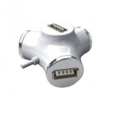 SSK 4 Ports USB Hub Hot Swapping Water Tube Shape SHU012 USB HUB-White