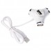 SSK 4 Ports USB Hub Hot Swapping Water Tube Shape SHU012 USB HUB-White