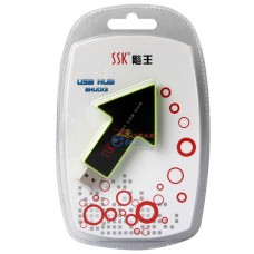 SSK SHU013 High Speed USB HUB 3-Port USB Hub-Green
