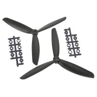 5045 5x4.5" 3-blade Counter Rotating Propeller CW CCW Blade-Black