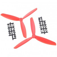8045 8x4.5" 3-blade Counter Rotating Propeller CW CCW Blade-Red