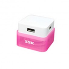 SSK SHU020 High Speed USB HUB 4 Port USB 2.0 HUB USB Extension Device-Pink