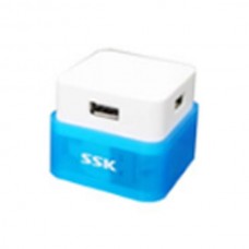 SSK SHU020 High Speed USB HUB 4 Port USB 2.0 HUB USB Extension Device-Blue