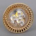 Golden 3W 3 LEDs GU10 White Led Light Lamp Spot Light Bulb 270-300lm