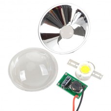 White 10W LED 9-12V SMD 900LM LED Lamp with 2V Power Supply+5mm Optical Glass Lens