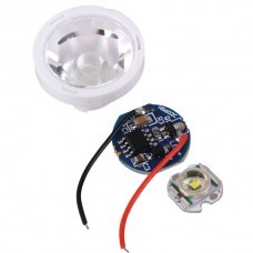 CREE X-RE LED Light with 11.6mm Baseboard + Power Supply+Optical Glass Lens