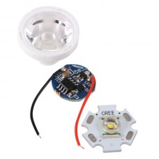 CREE X-RE LED Light with 20mm Baseboard+ Power Supply+Optical Glass Lens