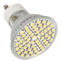 SMD 3528 LED 5W Spotlight 60LEDs GU10 Base LED Lamp-White