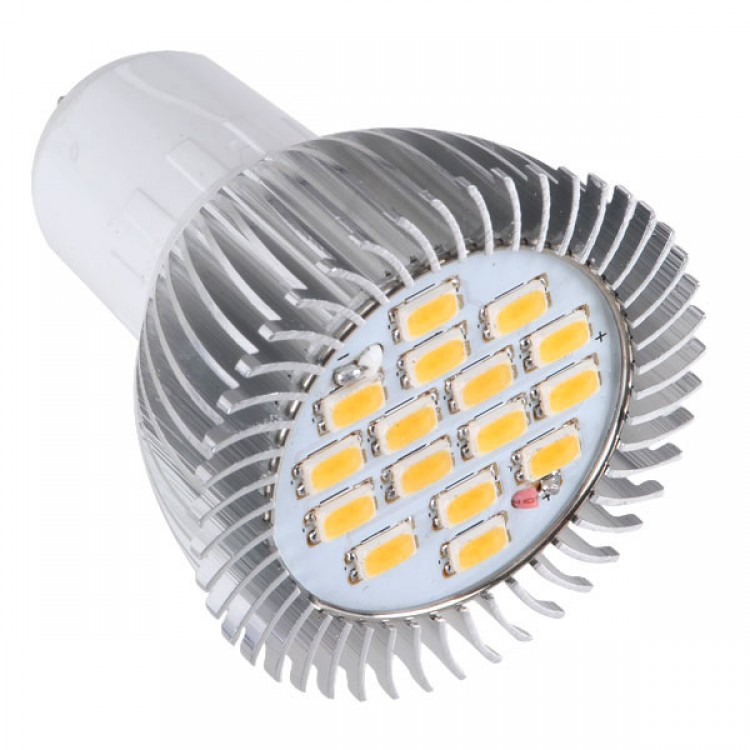 GU5.3 220V 16 SMD LED High Power LED Lamp 6.4W-Warm White - Free .