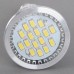 16 SMD LED Light Lamp AC220V Amusement Light LED Bulb E14 With Cover-White