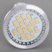 16 SMD LED Light Lamp AC220V Amusement LED Bulb E14 With Cover-Warm White