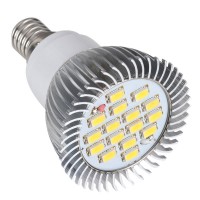 16 SMD LED Light Lamp AC220V Amusement Light LED Bulb E14 -White