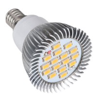 16 SMD LED Light Lamp AC220V Amusement Light LED Bulb E14 -Warm White