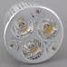 3PCS*2W LED Light Bulb 6W Dimmable Adjustable Spotlight Lamp-White