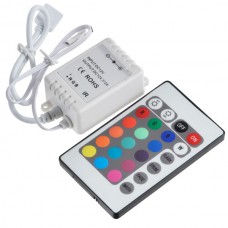 24-Key IR Remote Controller for RGB LED Light Strip 12V Common Anode