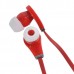 3.5mm Super Bass Stereo Earphones High Quality Headphone For lPOD lPHONE MP3 MP4 Red