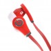 3.5mm Super Bass Stereo Earphones High Quality Headphone For lPOD lPHONE MP3 MP4 Red