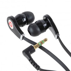 3.5mm Super Bass Stereo Earphones High Quality Headphone For lPOD lPHONE MP3 MP4 Black