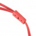 3.5mm Super Bass Stereo Earphones High Quality Headphone For lPOD lPHONE MP3 MP4 Red and Black