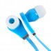 3.5mm Super Bass Stereo Earphones High Quality Headphone For lPOD lPHONE MP3 MP4 Blue