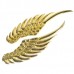 Wing Shaped Alloy Car Sticker Car Decoration Sticker Gold