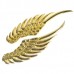 Wing Shaped Alloy Car Sticker Car Decoration Sticker Gold