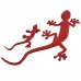 Wall Lizard King Shaped Alloy Car Sticker Car Decoration Sticker Red