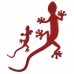 Wall Lizard King Shaped Alloy Car Sticker Car Decoration Sticker Red