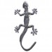 Small Wall Lizard King Shaped Alloy Car Sticker Car Decoration Sticker Silver