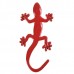 Small Wall Lizard King Shaped Alloy Car Sticker Car Decoration Sticker Red